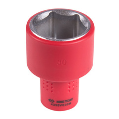 KING TONY (4335VE30M) Головка торцевая диэлектрическая шестигранная 1/2", 30 мм