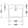 Duravit DuraStyle 2330650000 Раковина медицинская