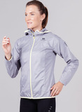 Элитная беговая ветровка с капюшоном Nordski Pro Light Grey W женская
