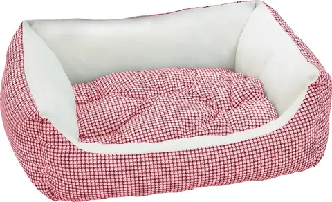 Зооник лежанка - диван (клетка) красная (450х520х170)