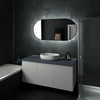 Art&Max Bari AM-BAR-700-1500-DS-F Зеркало с подсветкой, цвет: серый