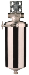 Корпус магистрального фильтра ГИДРОТЕК HSG-10BB 1" (нерж.сталь)