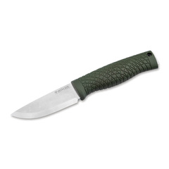 Фото Нож с фиксированным клинком Boker Bronco Mini Green Scandi, сталь CPM-3V, рукоять термопластик, зеленый
