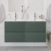 BelBagno UNO-1200-4C-SO-VO База под раковину подвесная с фрезерованными ручками по всей длине фасада с четырьмя выкатн. ящ., Еловый Матовый, 1200x455x608