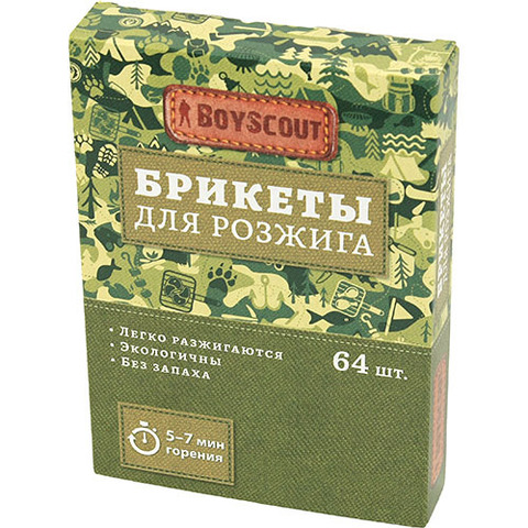 Брикеты для розжига Бойскаут (64 шт.) - 5