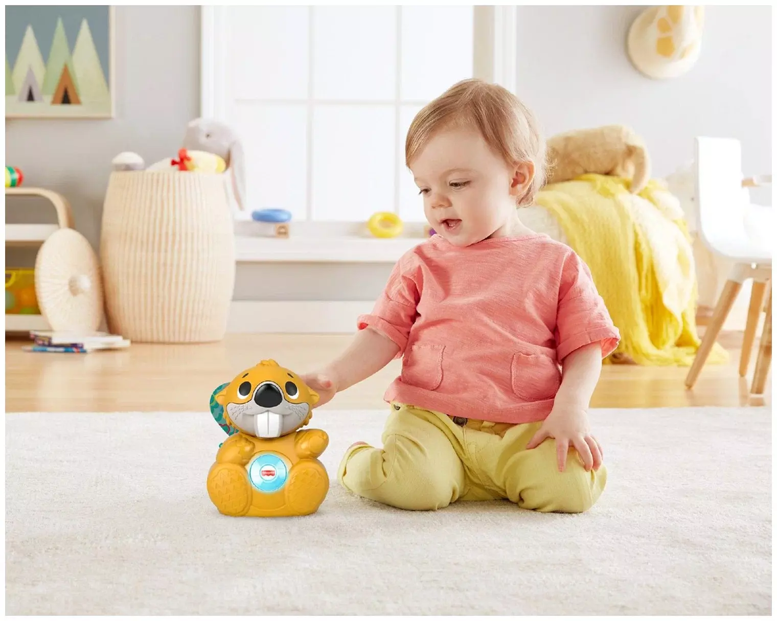 Fisher Price развивающая игрушка Веселый бобер
