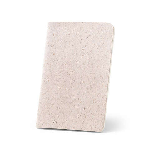 ORGANIC SOFT. Блокнот формата А6 с гибкой обложкой из органического слонового материала (95%)