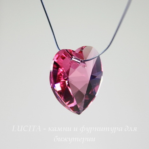 6228 Подвеска Сваровски Сердечко Rose (18х17,5 мм) ()