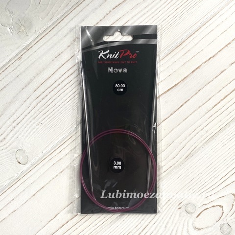 KnitPro Nova Metal круговые спицы 3 мм/80 см