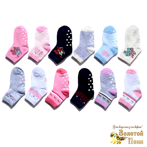Носочки с тормозами для девочки (1-4) 190325-SL3833