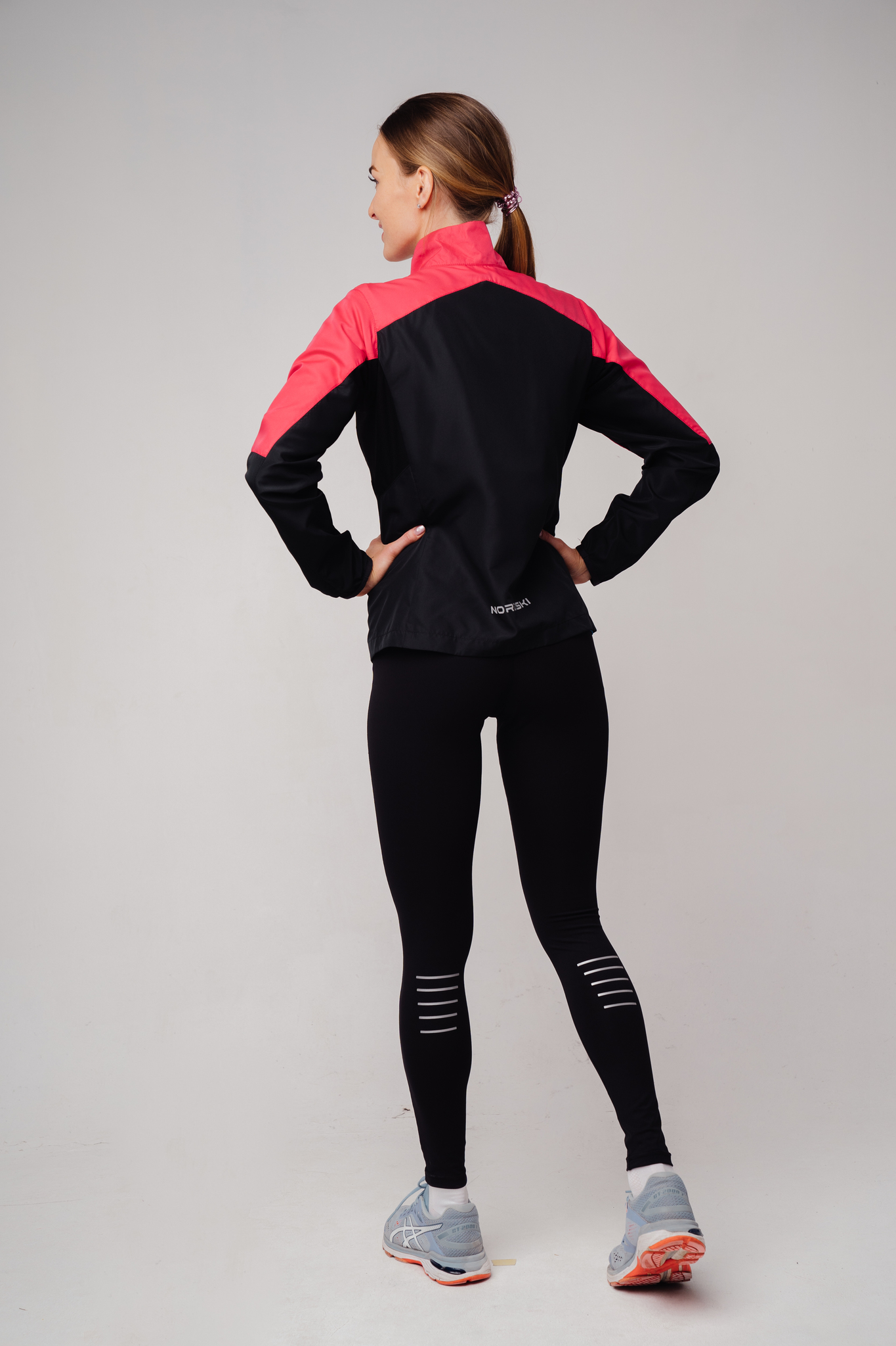 Nordski Sport ветровка для бега женская pink-black - 2