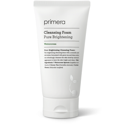 PRIMERA pure brightening watercress cleansing foam –  Нежная пенка для умывания с экстрактом водяного кресса (travel)