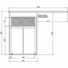 Aquanet Токио 239210 Тумба с раковиной, цвет: белый