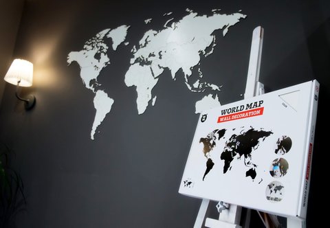 Карта мира World Map Wall Decoration White 130 х 78 cm