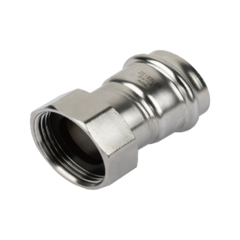 Пресс-фитинг из нержавеющей стали с накидной гайкой 22mm*1/2 TIM ZTI.508.002204