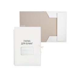 
          Папка для бумаг с завязками COLORCODE, А4, картон мелованный, 280/м2, белый