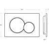 Cezares STYLUS-BTN-01 Кнопка смыва, хром