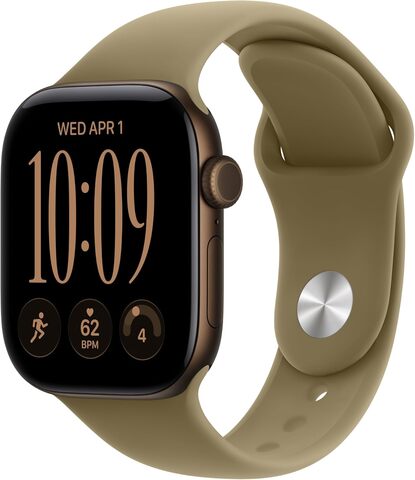 Умные часы Apple Watch Series 12 42 мм Dark Bronze Aluminum Case with Sport Band (S/M) Оливковый | Olive