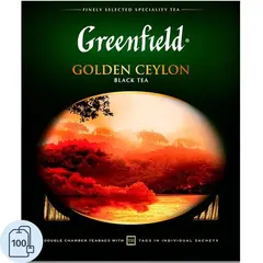 Чай чёрный Greenfield Golden Ceylon 100 пакетиков
