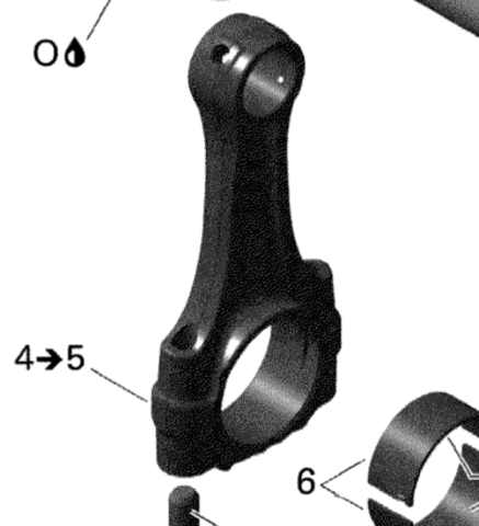 BRP 420917645 CONNECTING ROD ASSEMBLY Шатун, в сборе