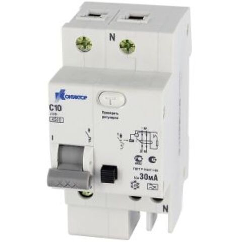 АВДТ Контактор (Legrand) АВДТ-063Про, 1P+N, 10А, Idn-30mA, тип А