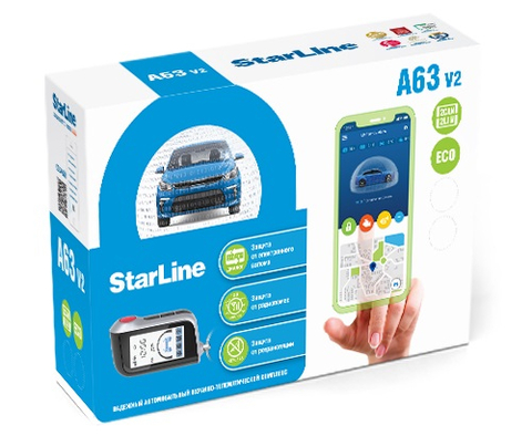 Автосигнализация StarLine A63 V2 2CAN+2LIN ECO Автосигнализация StarLine A63 V2 2CAN+2LIN ECO