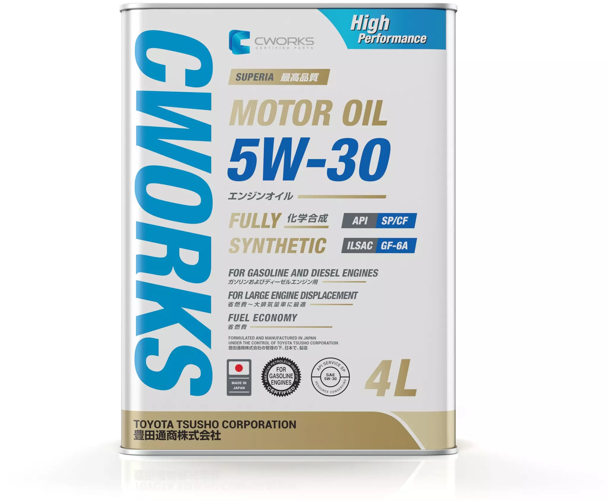 Масло моторное CWORKS SUPERIA 5W-30 синтетическое 4 л