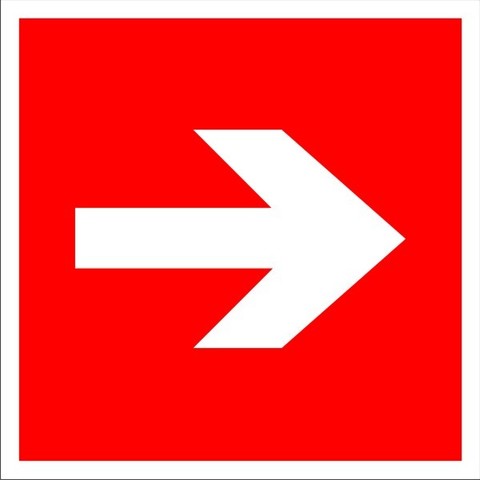 Знак F01-01 Направляющая стрелка