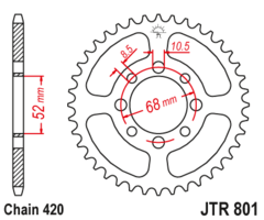 Звезда ведомая JTR801 54