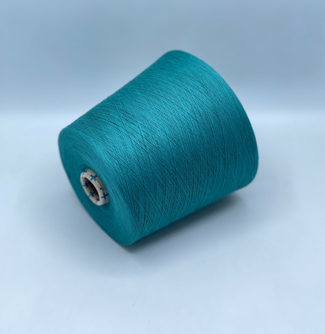 Бобинная пряжа,Cotton combed, 2540м. 100%Хлопок, Лазурный(769), 39247