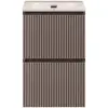BelBagno UNO-MINI-400-2C-SO-СO База под раковину подвесная с фрезерованными ручками по всей длине фасада с двумя выкатн. ящ., Бежевый Мат.,400x395x608