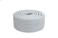 Труба гофр. ПВХ с протяжкой d16 мм (100 м) белая EKF-Plast (100.00 шт.) tg-z-16-100-white