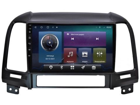 Магнитола для Hyundai Santa Fe (2006-2012) Android 11 4/64GB QLED DSP 4G модель CB-2075TS18