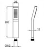 BelBagno Arlie ARL-D1C-CRM Душ ручной, цвет: хром