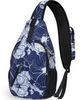 Картинка рюкзак однолямочный Nevo Rhino 8999-1-NW Impression Flower - 1