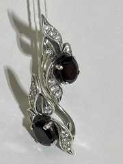 Кроше (серьги из серебра)