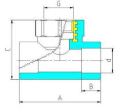 Valtec тройник комбинированный 25х3/4