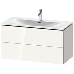 Duravit L-Cube LC630802222 Тумба подвесная под раковину, 2 ящика, 550x1020x481мм, цвет White High Gloss фото