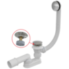Alcaplast A504CKM-120 Сифон для ванны click/clack металл