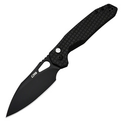 Фото Складной нож CJRB Frack Black, сталь AR-RPM9, рукоять сталь