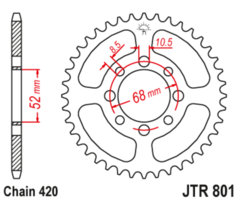 Звезда ведомая JTR801 54