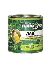 Лак по камню и кирпичу Главный Технолог, матовый, 3 л, 42589