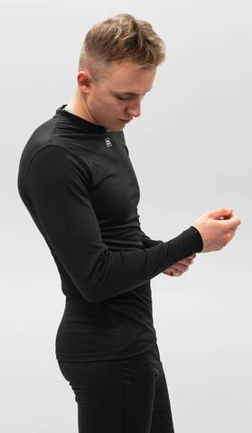 Термобелье рубашка с ветрозащитой Noname Arctos WS 24 UX black
