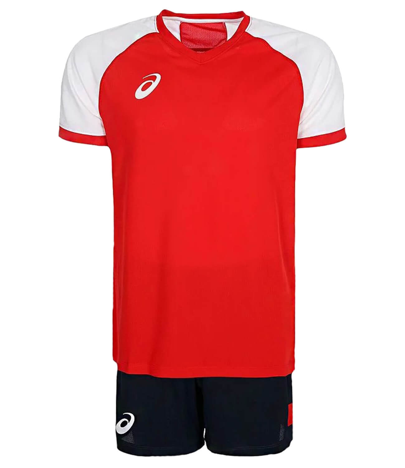 Asics Man Volleyball V-Neck Set мужская волейбольная форма красная