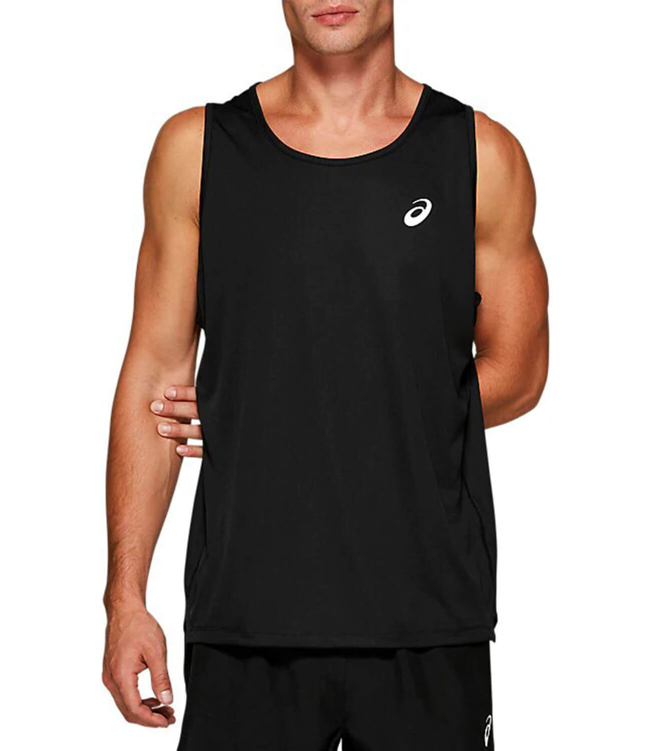 Asics Silver Singlet майка для бега мужская черная