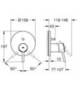 GROHE Concetto 24054001 Смеситель для душа встраиваемый на 2 потребителя