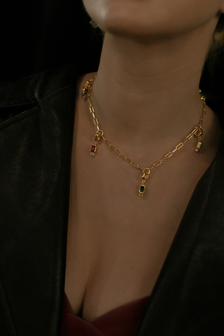 Подвеска Тонатиу, синяя, серебро 925, позолота 18k 2