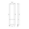 Allen Brau Infinity 00288923 Полотенцесушитель электрический с рейлингом и креплением, цвет: серебро браш