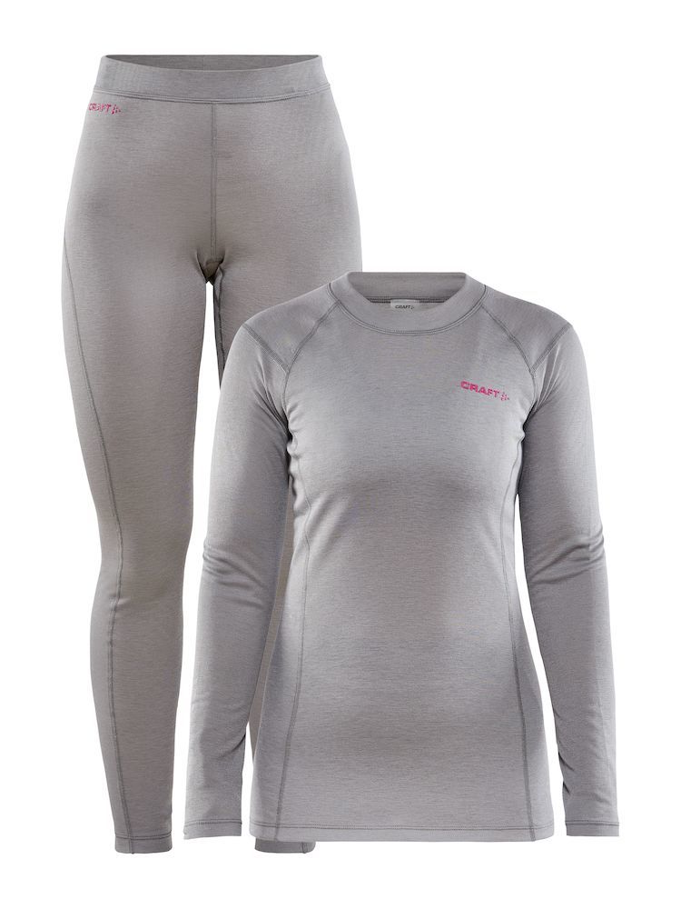 Craft Core Warm Baselayer комплект термобелья женский grey