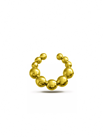 Кафф Малин, серебро 925, позолота 18k